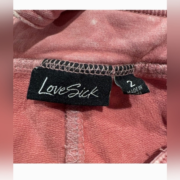 Torrid LoveSick Womens Shortalls Shortfall French Terry Surf Mauve Wash 2 2X IU - Picture 3 of 5